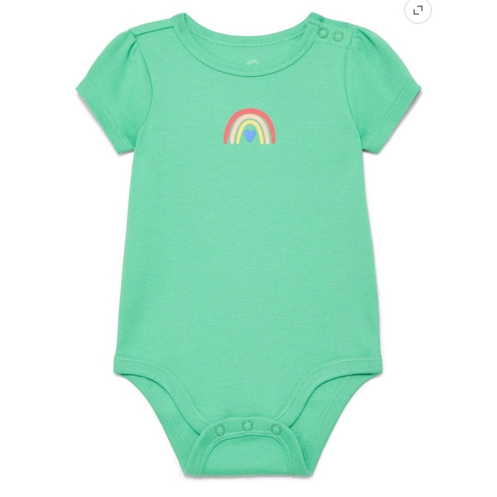 Wonder Nation Baby girls rainbow bodysuit size 0-3 months shirt NEW with tags